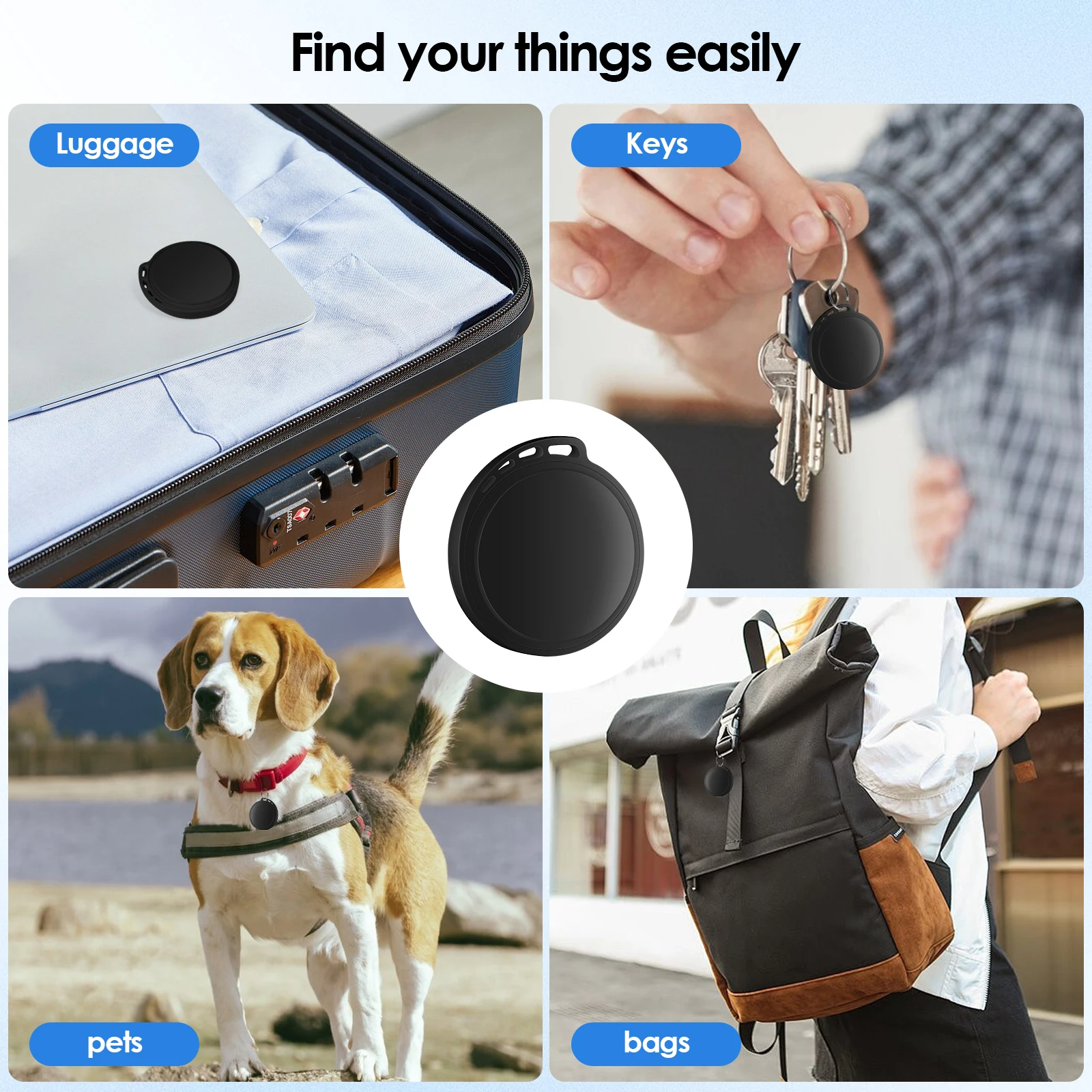 Mini GPS Tracker Anti-Lost Device Real-Time Tracking for Kids Pets Car Wallet Luggage