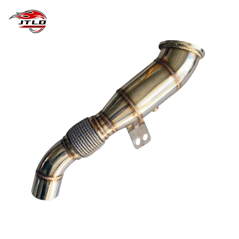 JTLD 304SS Performance Valvetronic Downpipe With Heatshiled System For BMW M340i B58 G20 G29 Supra A90 B58 2019+
