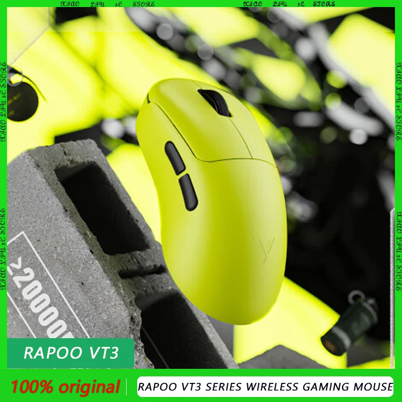 

Rapoo VT3 series Wireless Gaming Mouse 500mah Three Mode Dual 8K PAW3950 750IPS Ergonomic Nordic Design Laptop Nano Connectivity