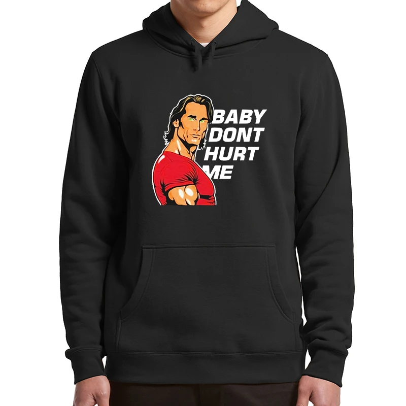 Baby Dont Hurt Me Hoodies 2023 Meme Trend Gym Lovers Hooded Pullovers Unisex Soft Casual Hoody Sweatshirt For Men Women