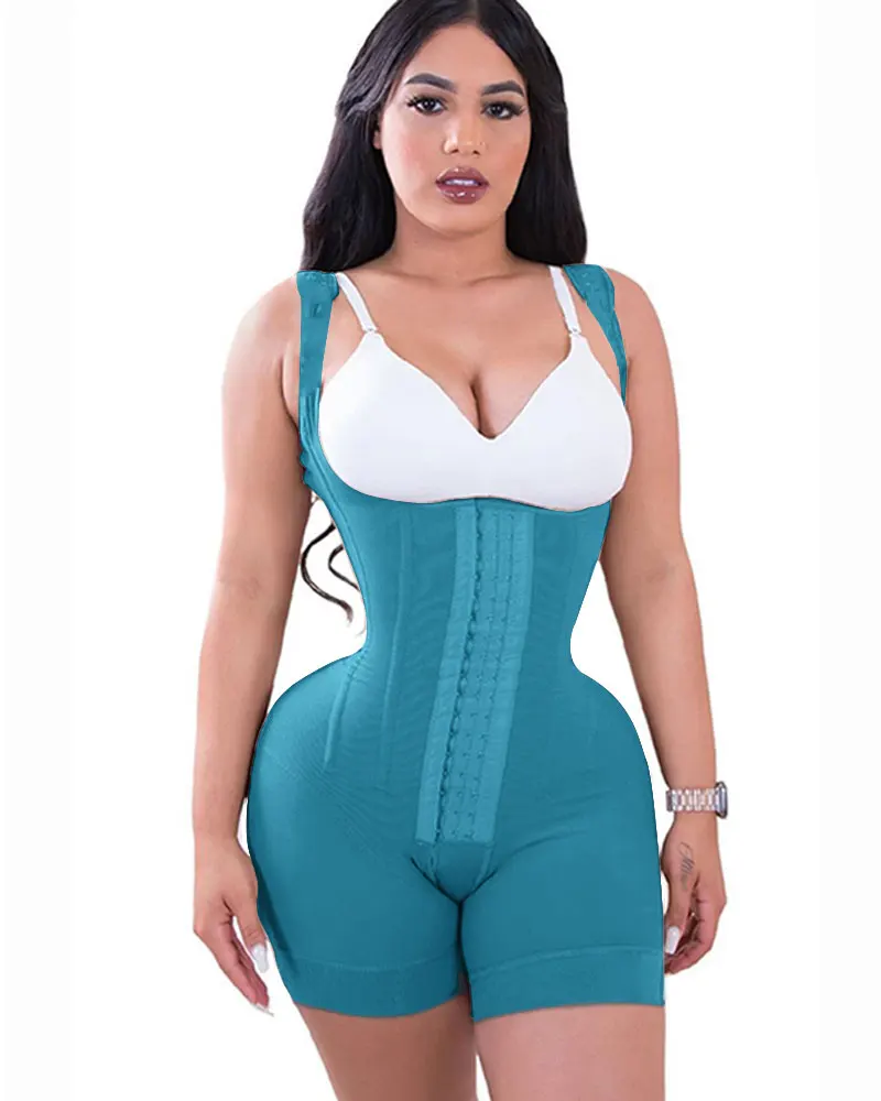 Fajas Colombianas High Compression Body Shaper with Bones Slimming Shapewear Tummy Control Underwear Waist Trainer Shaper