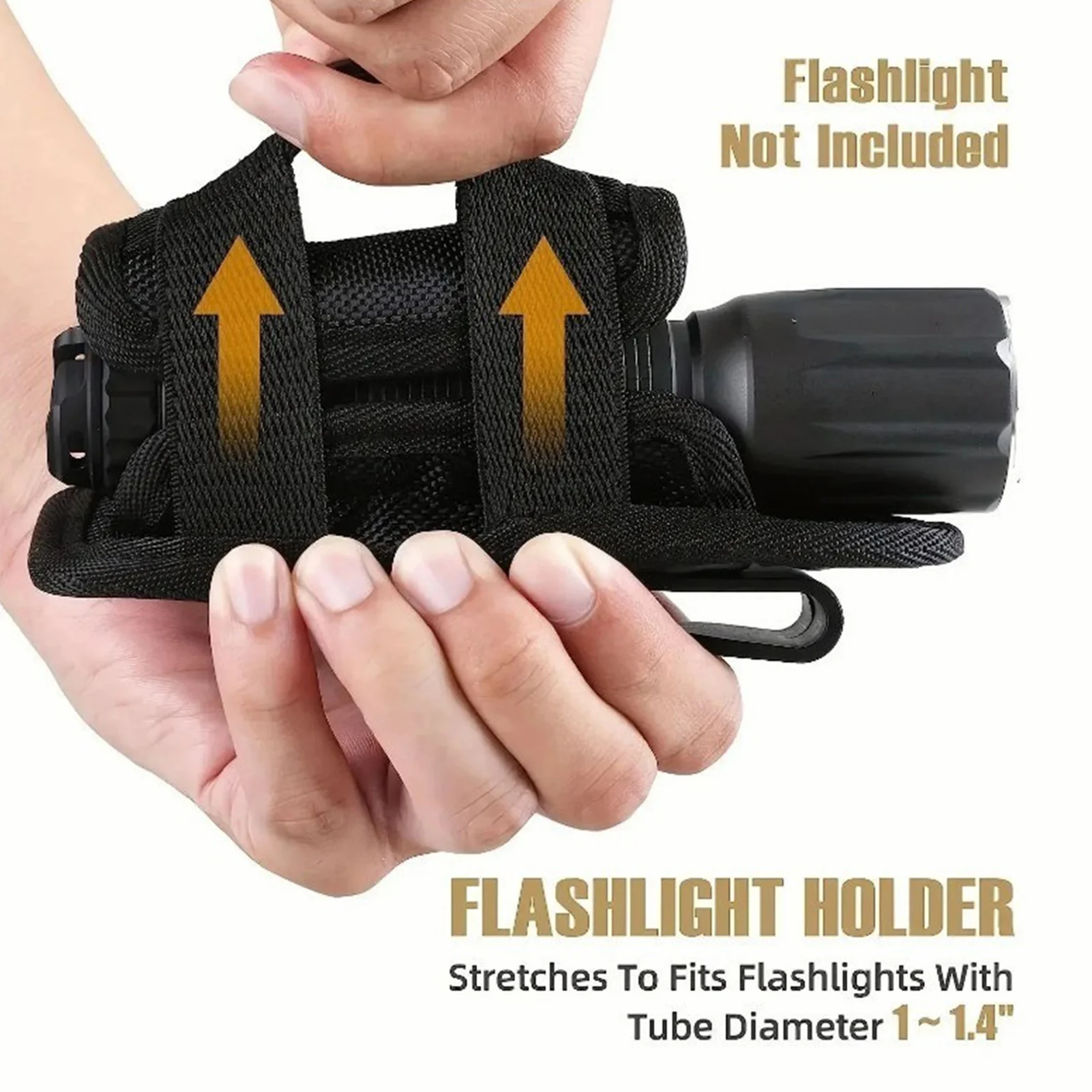 Rotatable Flashlight Holster Universal Tactical Flashlight Pouch Holder Belt Clip Outdoor Camping Hiking Torch Carry Bag