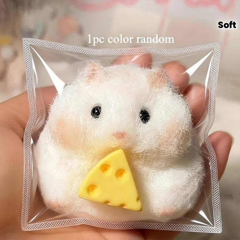 Cute Hamster Squeeze Toy, Upgraded High-Quality Sensory Toy,Suitable as Office Fidget Toys and Small Gifts,Holiday Decor Gifts