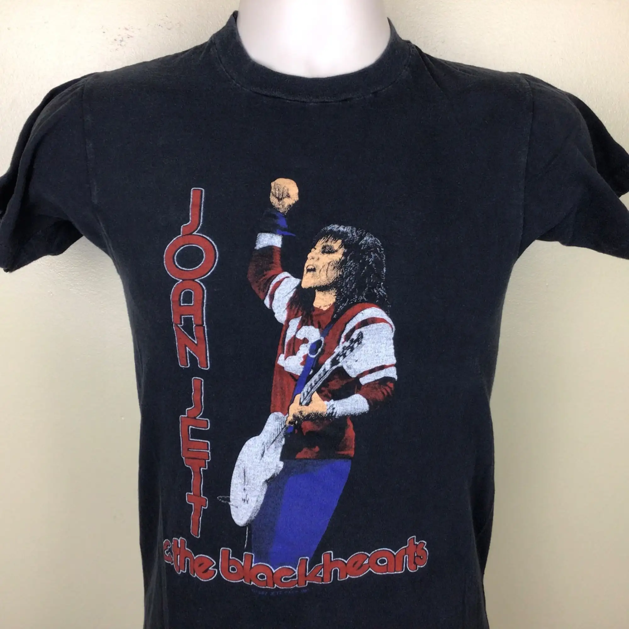 Vtg 1982 Joan Jett And The Blackhearts Concert TShirt Black XS/S 80s Hard Rock Runaways