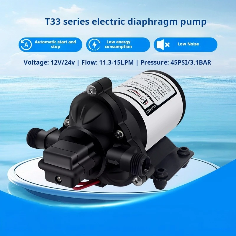 RV water pump Fresh Water Pump 12V Self Priming Sprayer Pump RV Water Pump W/ Pressure Switch Camper Marine Diaphragm Pump