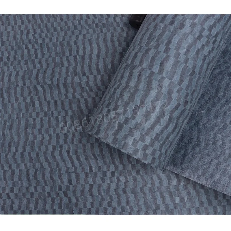 

Reconstituted Engineered Wood Veneer 3D Pattern,E.V.,Fleece Backing, 60x250cm,1 Piece, for Furniture & Home Decor, Blue