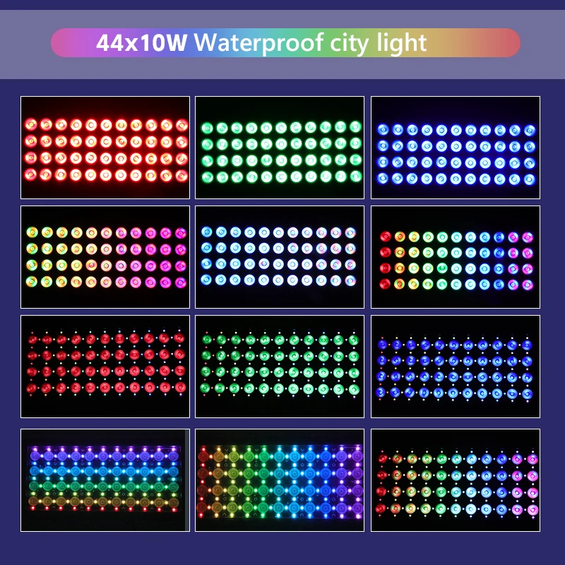 DMX512 44x10W Light RGBW Outdoor IP65 Wash Lights Pixel Control Brightness Lighting For DJ Disco Wedding image 4