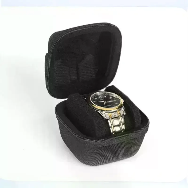 Watch Travel Case Fit Large And Small Watches,With Soft Watch Pillow Hardshell Compact Watch Box,Safe Watch Storage