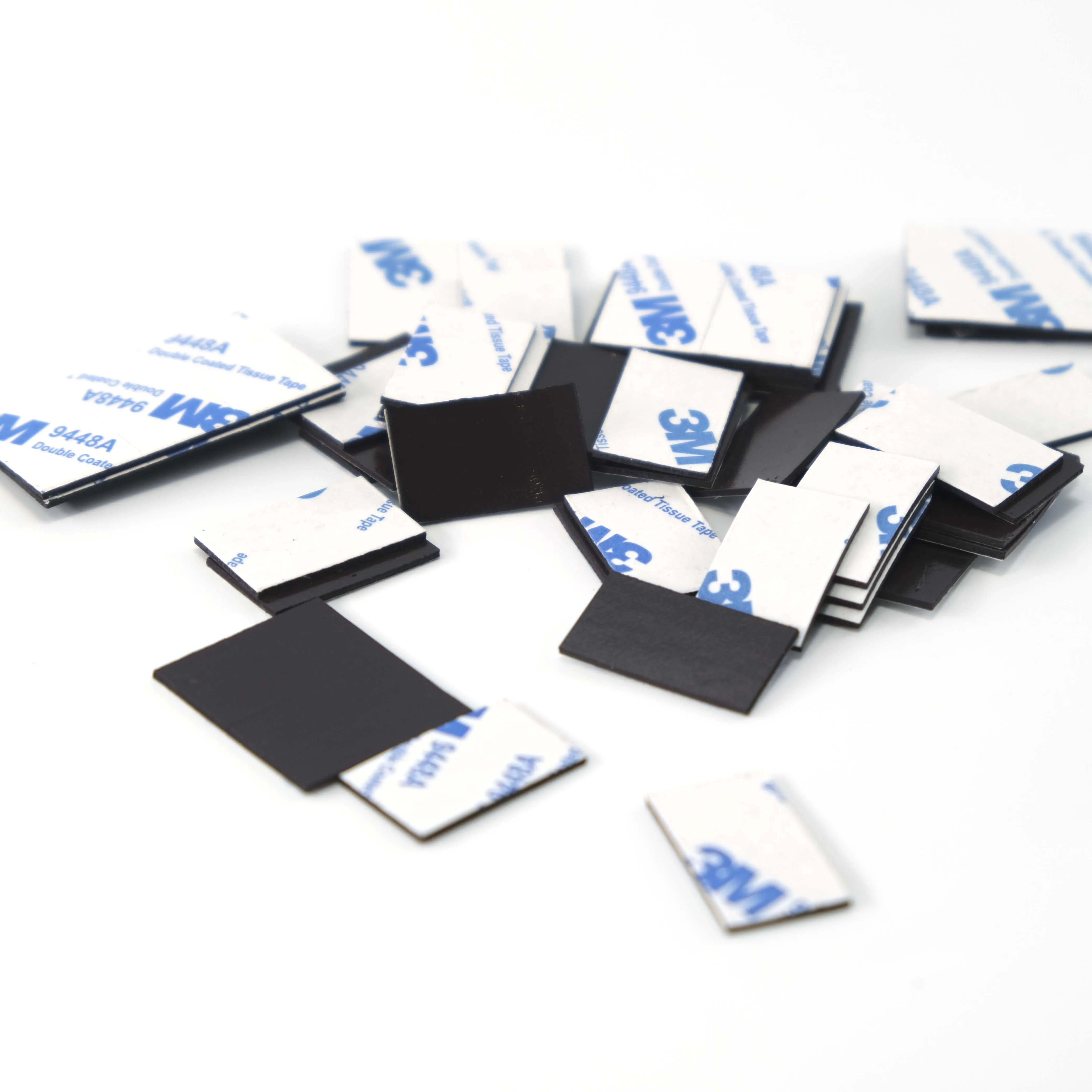 Nastro magnetico in gomma da 20 pezzi per poster fotografici per frigorifero Etichette aziendali Nastro autoadesivo magnetico Striscia magnetica flessibile