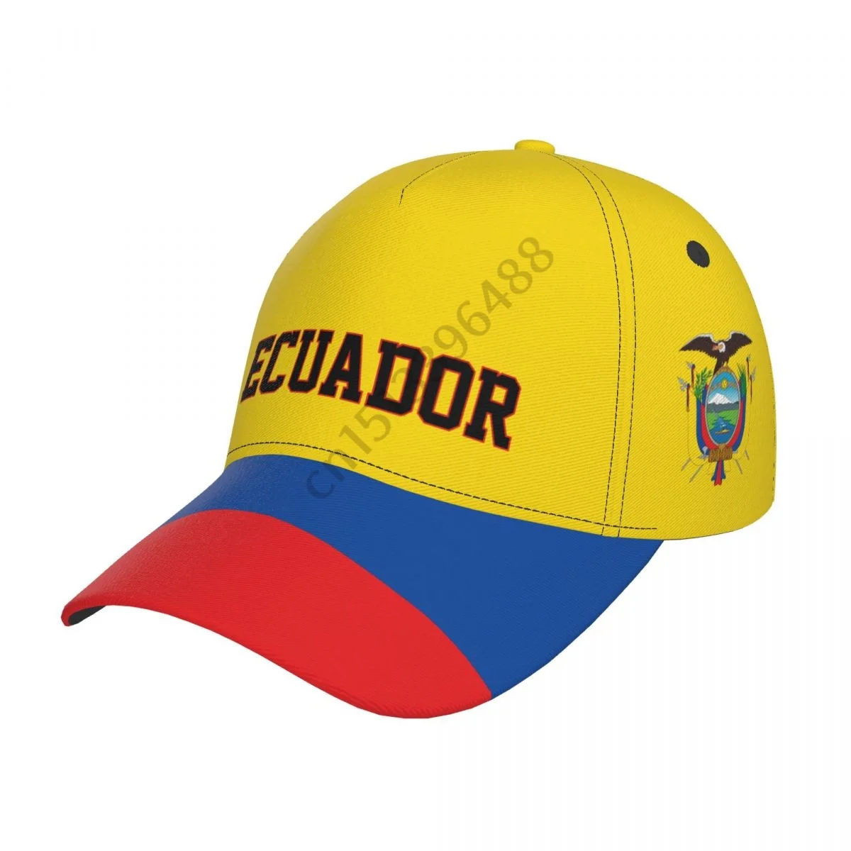 Ecuador Country Flag Soccer Hats Sun Baseball Cap Breathable Adjustable Men Women Outdoor Fishing Hat