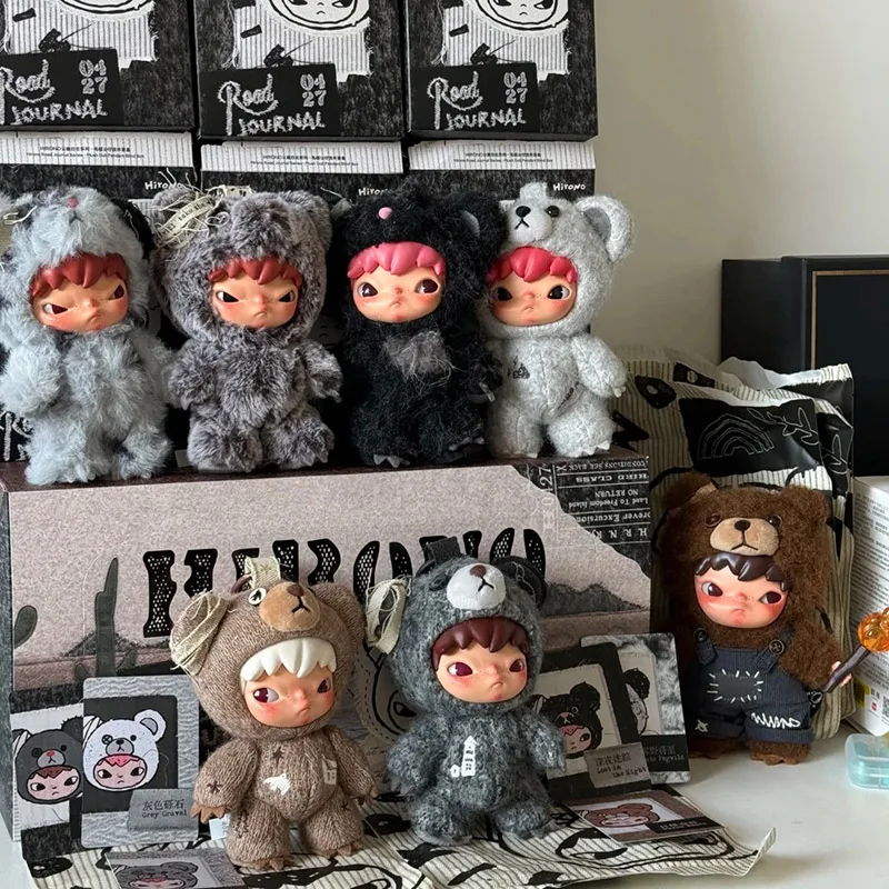 

POP MART Hirono Road Journal Series Plush Doll Pendant Blind Box Toys Anime Action Figure Surprise Mystery Bag Toy