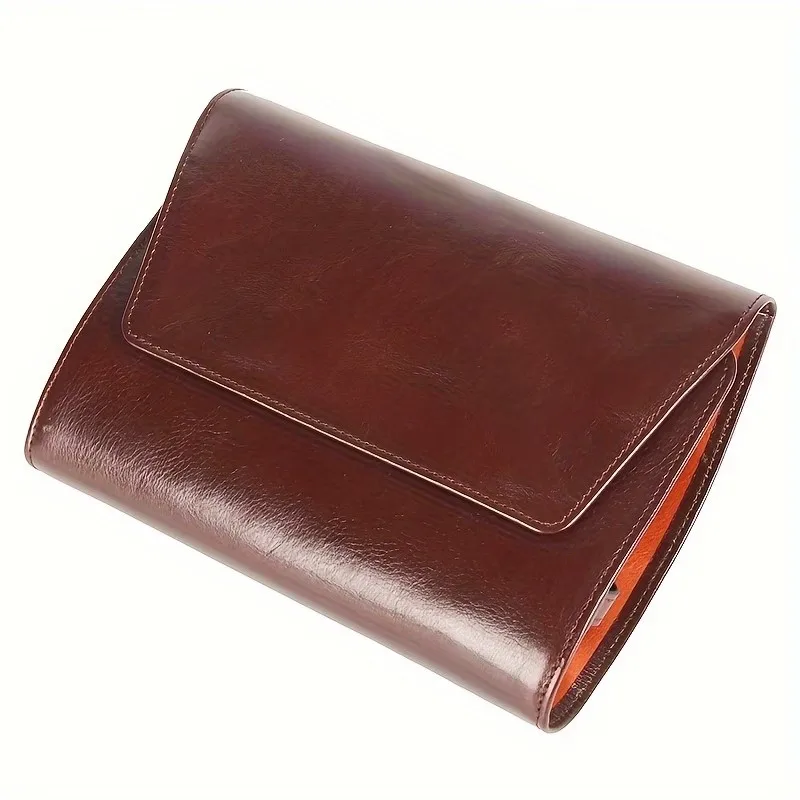

Genuine Leather Double Tube Pipe Bag Portable Retro Smoking Accessory Storage Bag for Pipe Tools and Accessories