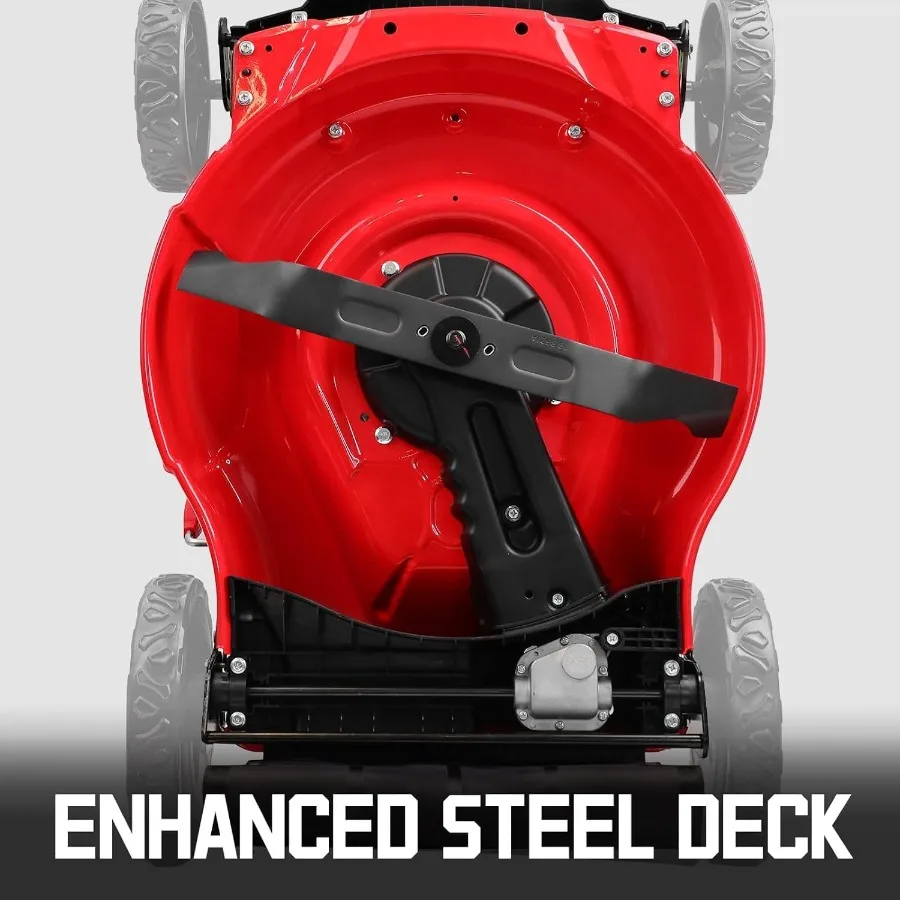 محرك 21 بوصة 144cc يعمل بالغاز 2in1 جزازة العشب بالدفع لزيت صيانة ساحة كبيرة متضمنة مثالية للسكنية أ