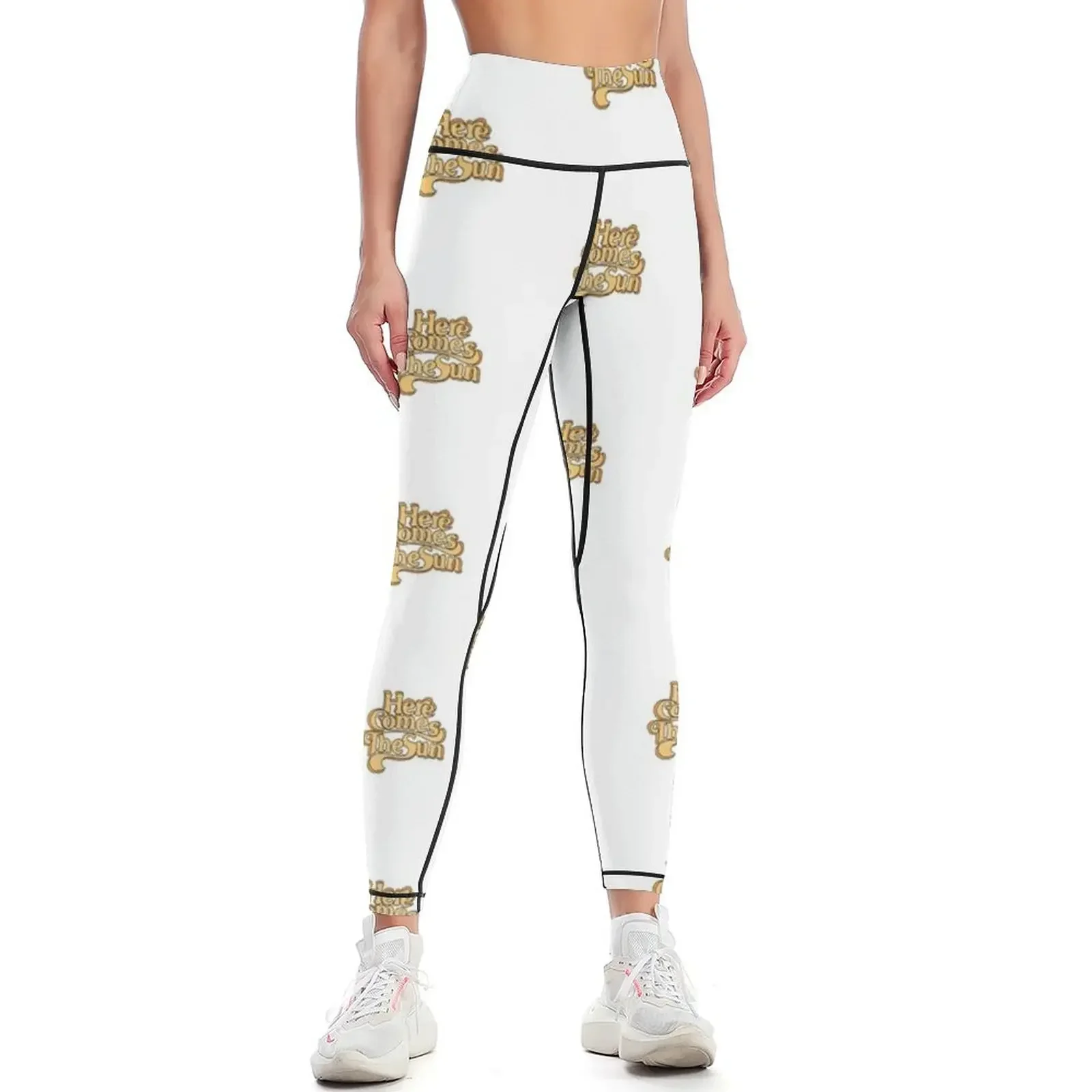 

Here Comes the Sun Leggings Fitness woman push up fitness gym top Sports female Womens Leggings