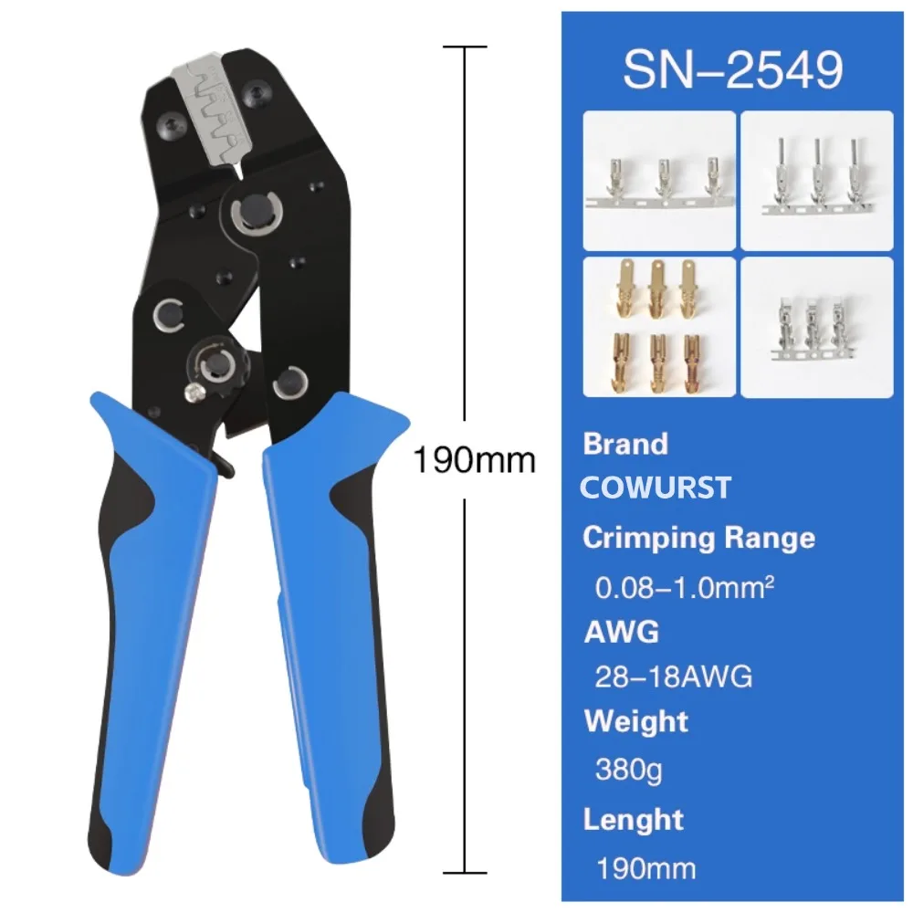 DuPont Terminal Manual Effortless Crimping Tool SN-2549 Wire Crimping Clamp Tool Set PH2.0/XH2.54