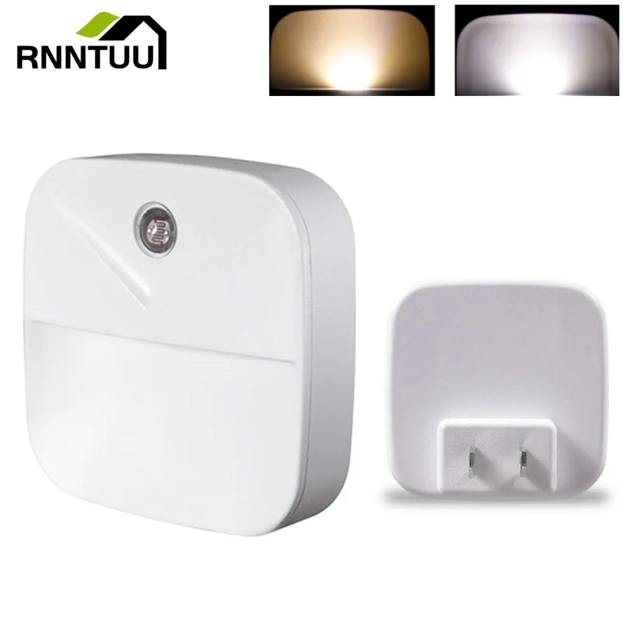 LED Night Light Wireless Light control Sensor  Dusk-to-Dawn Night Lights For Baby Kids Bedside Bedroom Corridor Lamp EU US Plug