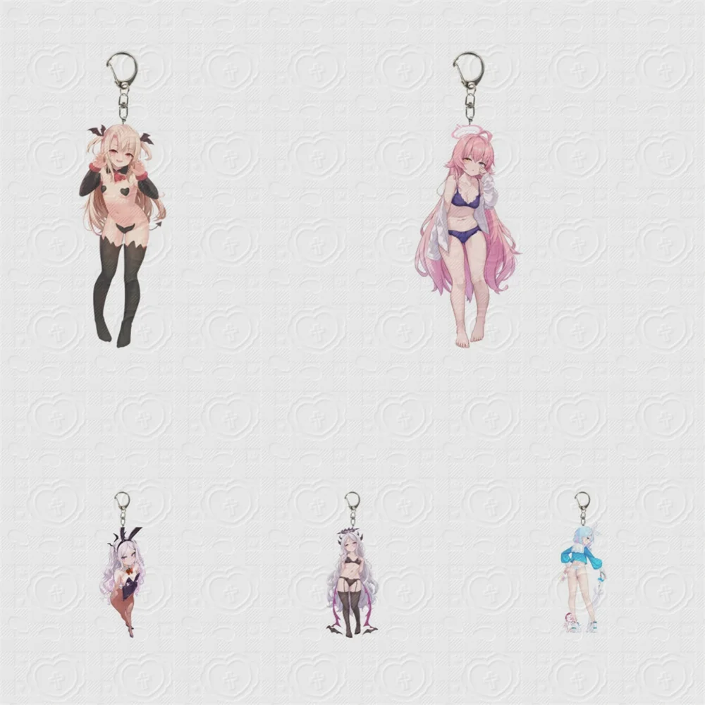 

6CM NEW Anime Blue Archive Acrylic Keychain Model Cosplay Charm Characters Ornament Accessories Goods Christmas Gifts