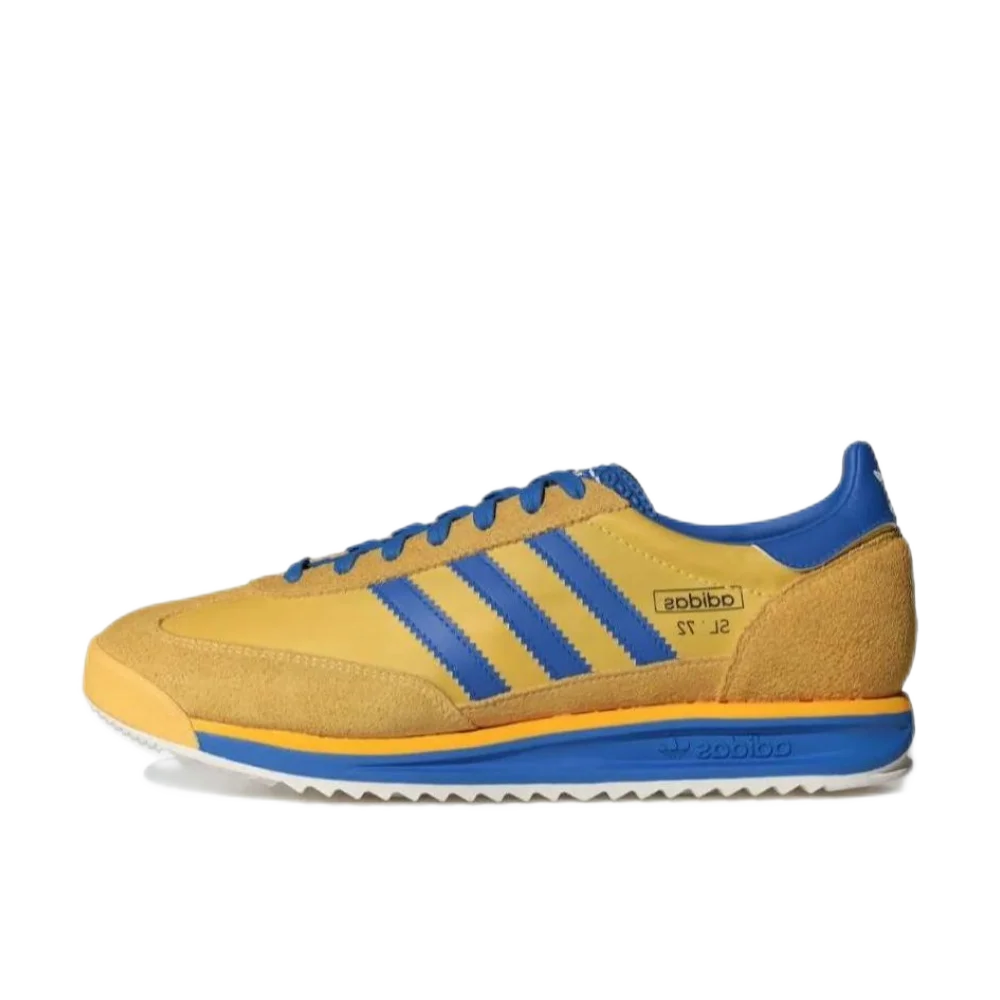 Adidas SL 72 RS Thin Sole Men's and Women's Sneakers Winter Lightweight Comfortable Casual Shoes Retro Classic Sneakers Yellow