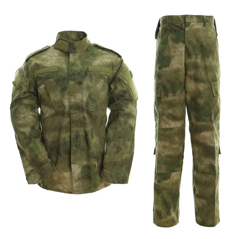 Men Uniform Tactical ACU Special Forces Combat Suit Shirt Aand Pant Set Camouflage  Soldier Clothes