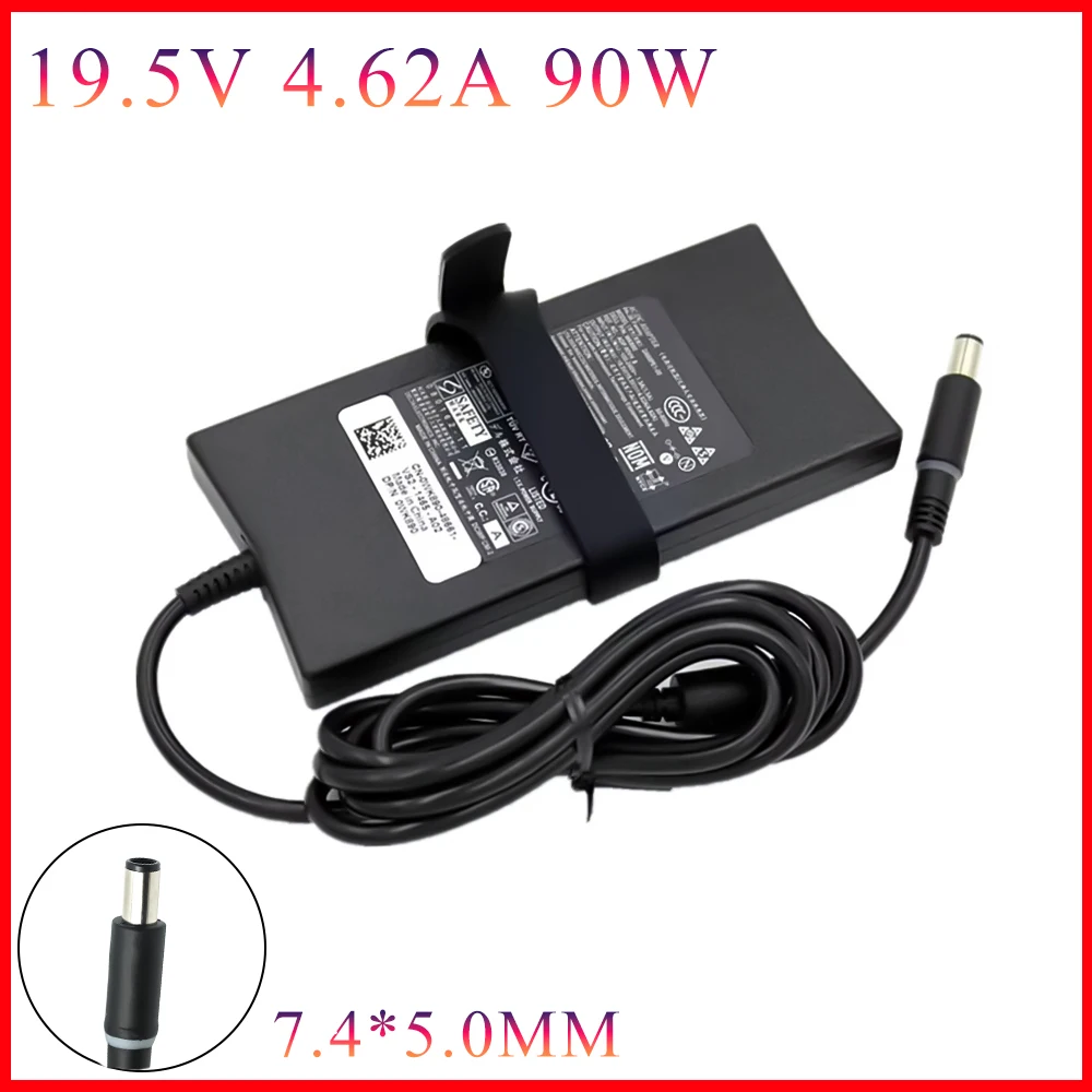 

19.5V 4.62A 90W 7.4x5.0mm AC Laptop Power Adapter Charger Supply For DELL Inspiron 15R N4010 N4030 N5010 M5110 D830 E6500 PP42L