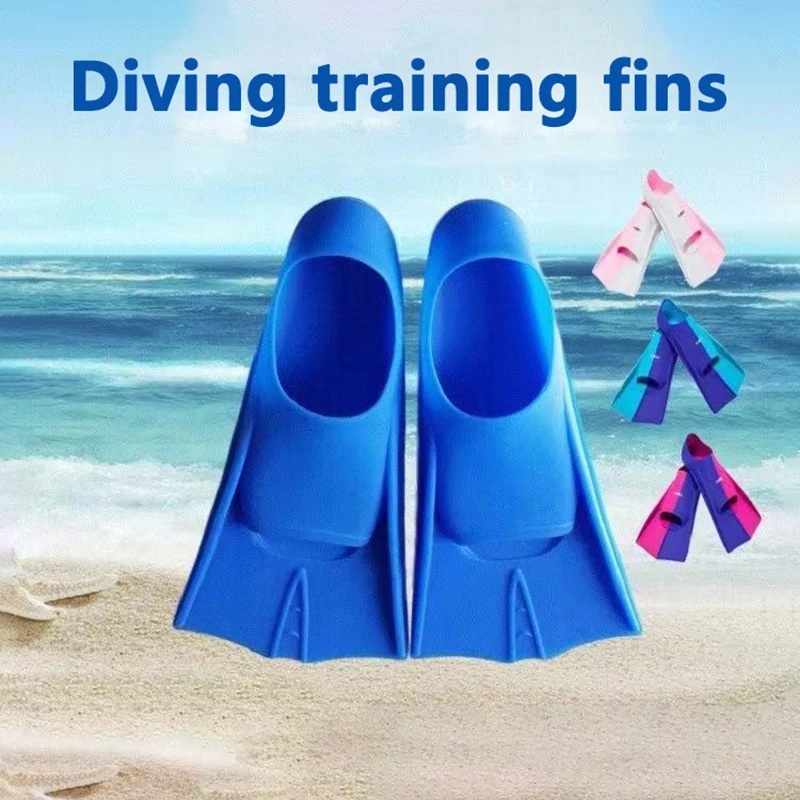 Summer Children's Diving Fins Training Diving Equipment Wholesale Silicone Swimming Fins Freestyle Silicone Short Flippers