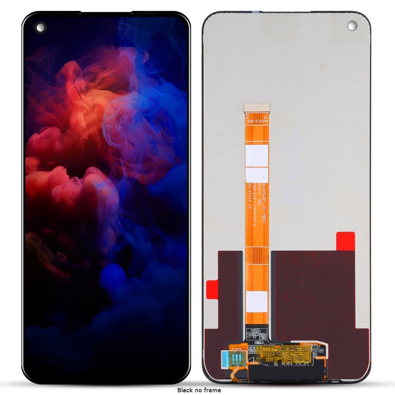 Display lcd para oppo a53s 2020, tela sensível ao toque de 6.5 polegadas, com moldura para substituição