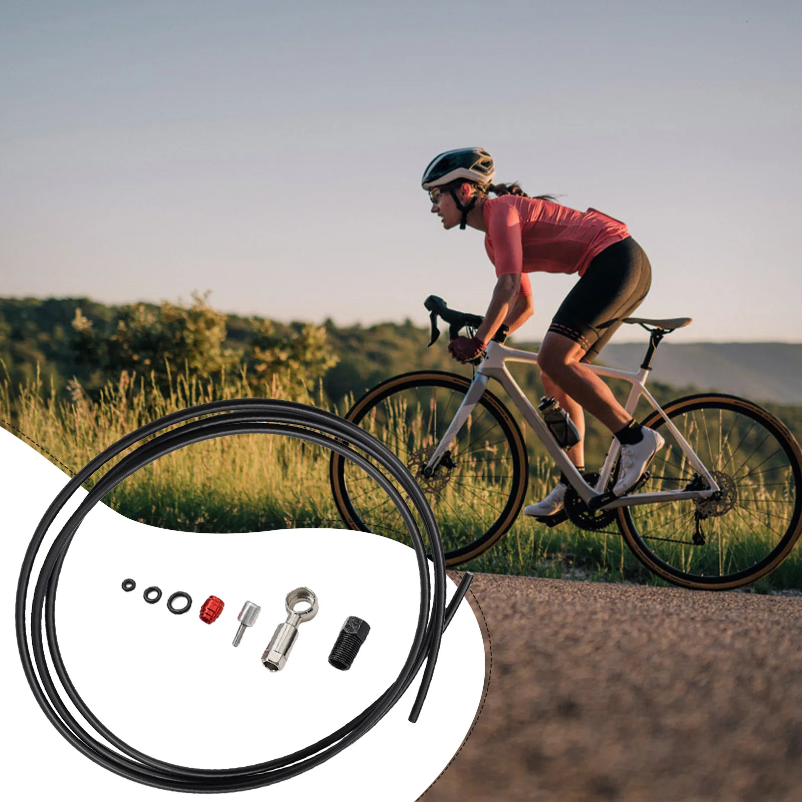 

9Pcs/set 2Meters Bicycle Brake Hose Kit Fit For-Sram-CODE-RSC-R-LEVEL Bike Connector Parts Cycling Repair Tools Accessories