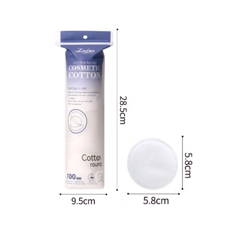 100/400 個コットンパッド使い捨てクリーンコットンフェイスマニキュアリムーバーラウンドソフトフェイスクレンジングリムーバーメイクアップコットンパッド