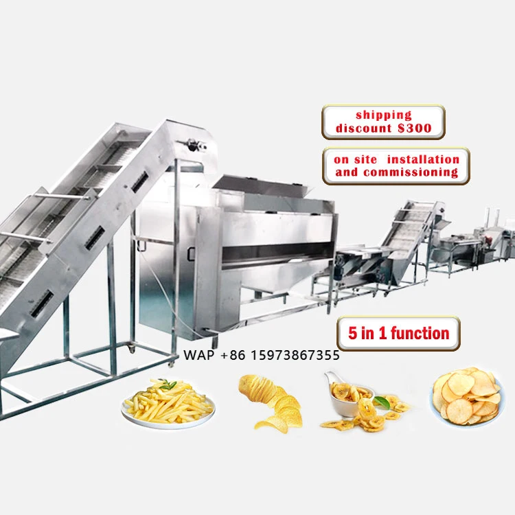 Automatic Potato Chips Machine Manufacturing Machinery for Sale Snacks Chips Making Production Line Small Automatic Manufacture
