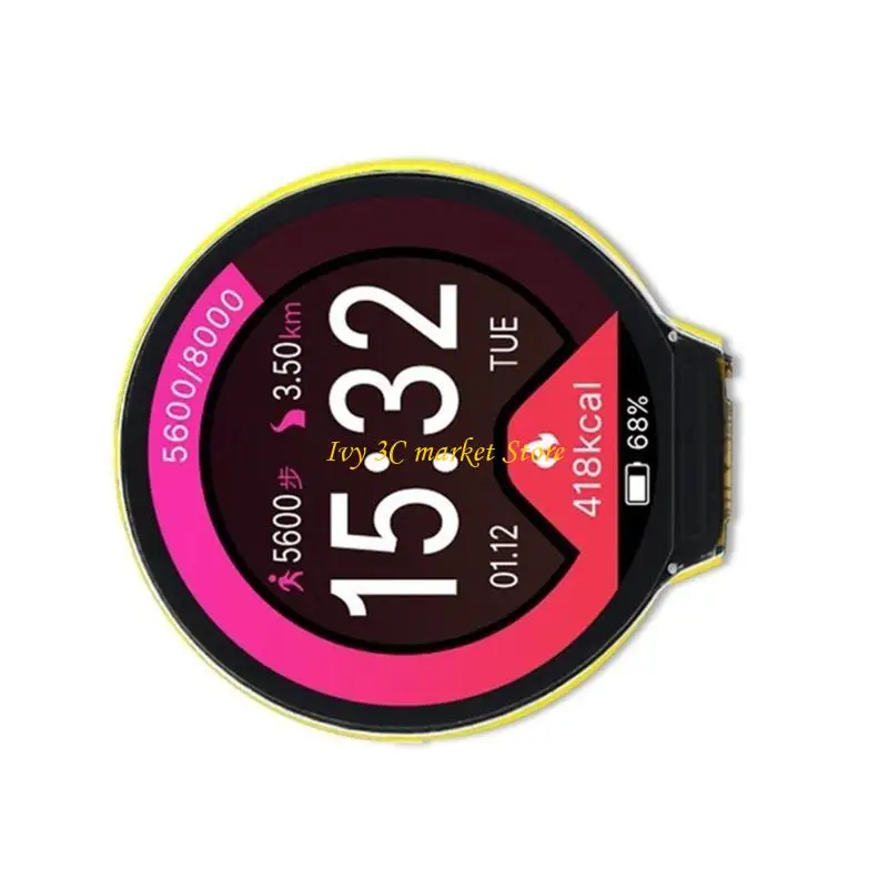 D7YC 1.28inch Circular 240x240 IPS Touchscreens Display Module Featuring ESP32 for Industrial and Home Use