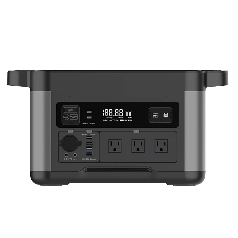 CARKU Solar Power Station 1500W 100V 110V 220V Solar Portable Power Station Outdoor Lithium Battery Emergency Power Station