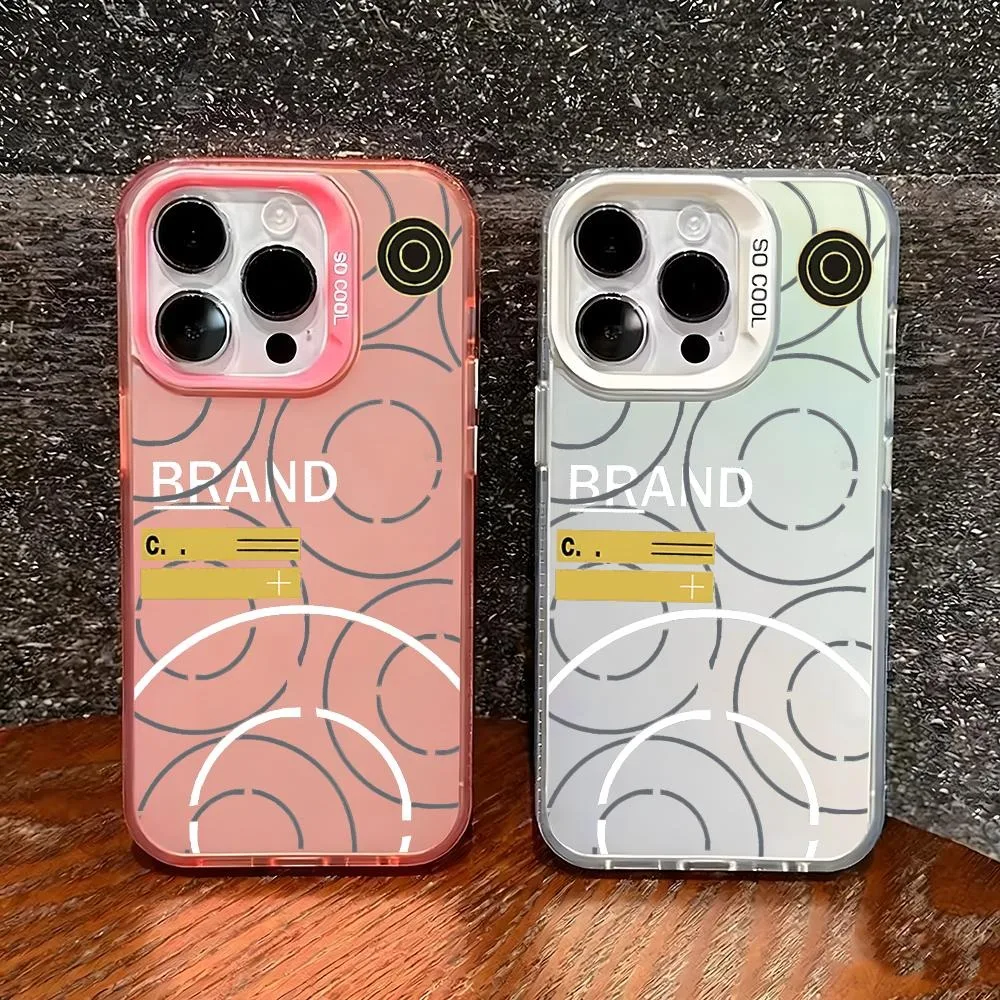 حافظة هاتف لهاتف lMDColor غلاف فضي لهاتف lPhone 17 16 e 15 14 13 12 11 Pro Max Plus Fashion COOL-Stones-INS #4