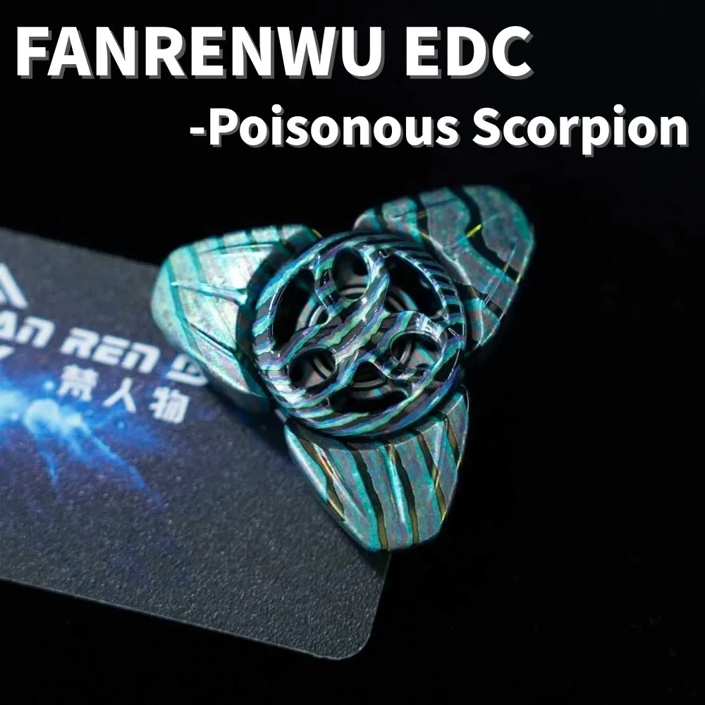 FANRENWU EDC Poisonous Scorpion Three-Bladed Fidget Spinner Original Designs Fidgeting Spinners Anxiety Relief Gadgets
