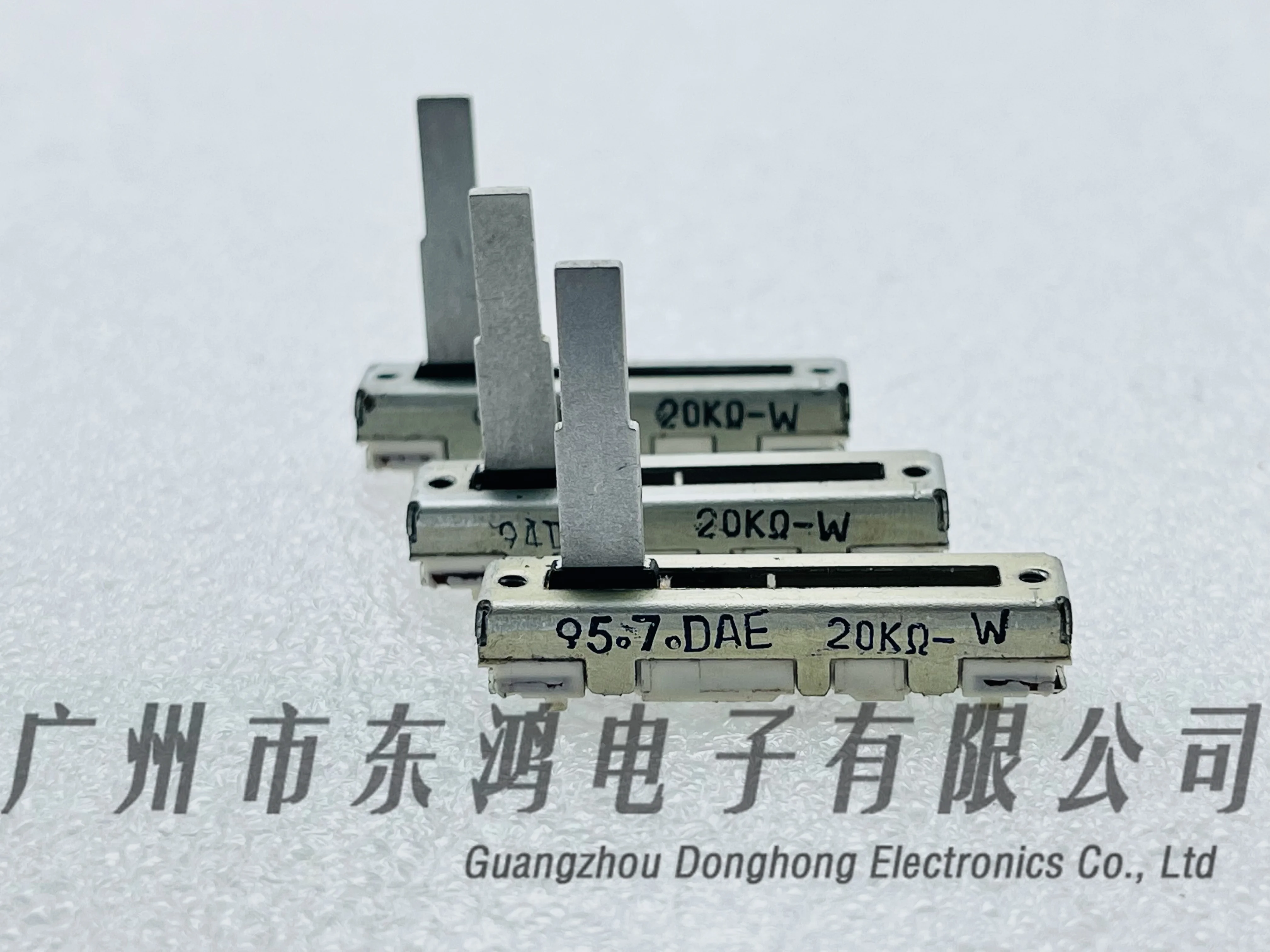 10 PCS High quality direct slide potentiometer 35mm single W20KΩ mixer sound volume adjustment shaft length 20mm