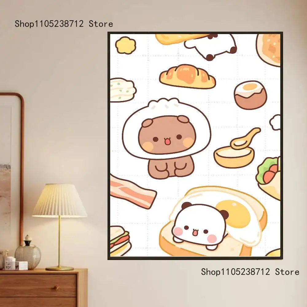 لطيف BuBu DuDu ملصق متعدد الأغراض جدار الفن لغرفة المعيشة غرفة نوم مكتب المدخل بار ديكور المنزل هدية