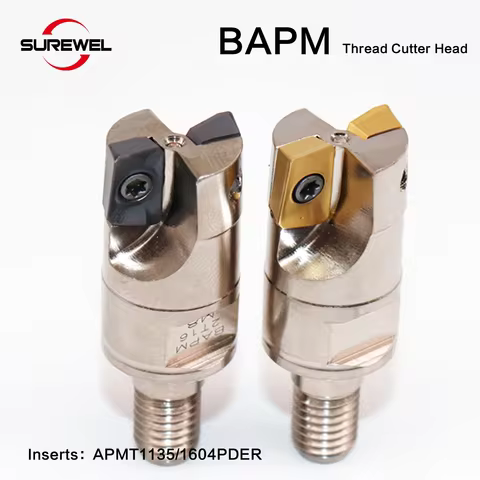 CNC Modular Type Screwed Connection Milling Cutter BAPM300R 400R thread locking tooth type cutter head Fit Insert APMT1135 1604