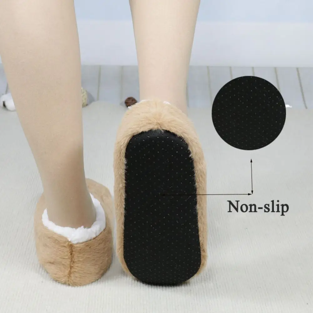 Damskie skarpeto-kapcie antypoślizgowe, miękkie, polarowe skarpety podłogowe z motywem kreskówkowego kota, ciepłe buty domowe, grube skarpety termiczne do sypialni.