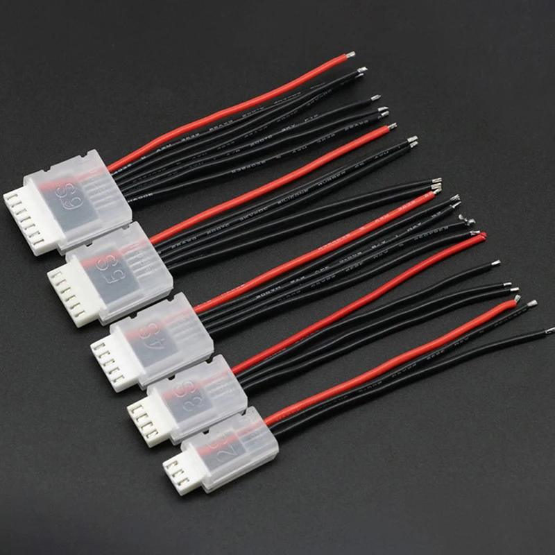 10Pcs AB Clip 2S 3S 4S 5S 6S Head Protector For Lipo Battery JST-XH Balance Wire Protection Plug Savers Connector DIY RC Parts