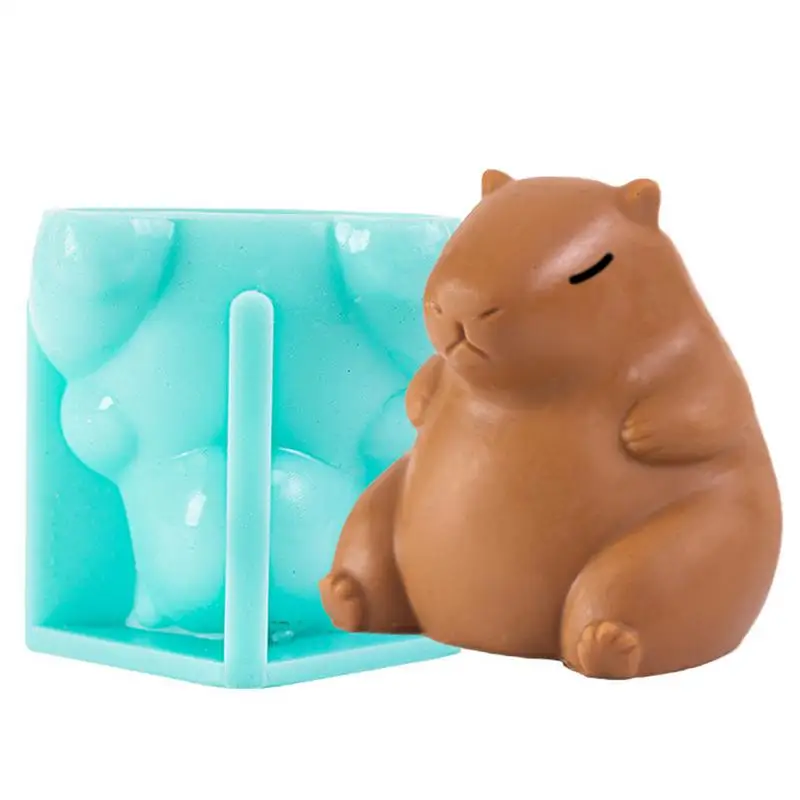 3D Capybara Ice Cream Mold Multi Purpose Capybara Mousse Cake Silicone Mold Whimsy Baking Wonderland Capybara Mold For Cake ice