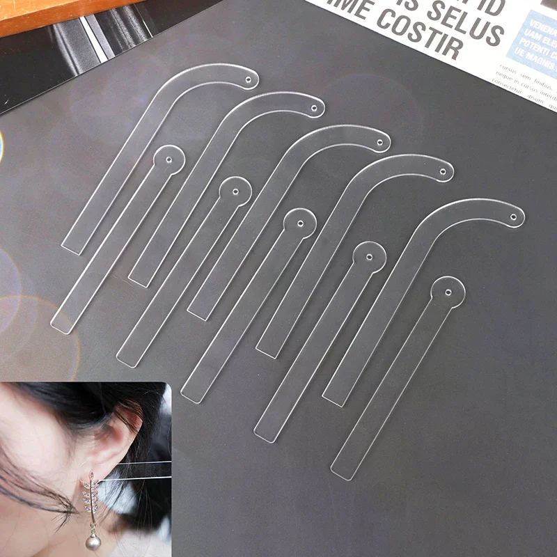 

1/5Pcs Clear Acrylic Earring Display Holder Rack Earring Wearing Effect Stick Ear Stud Jewelry Try On Stick