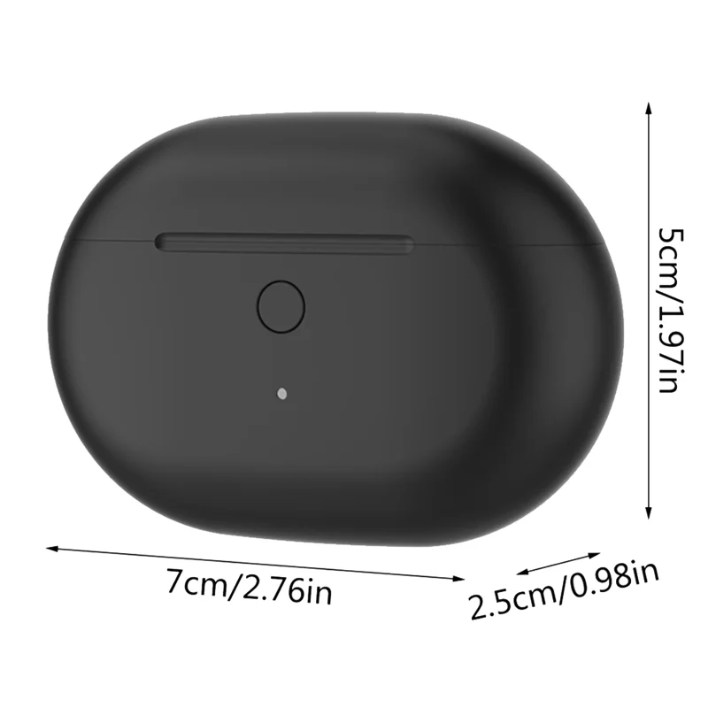 BISM para Beats Studio Buds estuche de carga con botón de sincronización de emparejamiento Bluetooth y funda de cargador de auriculares de repuesto de 660MAh