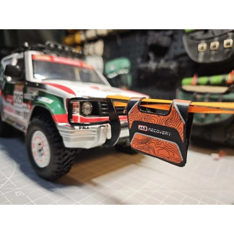 RC Crawler Scale Topographic Recovery Flag, High Simulation Tow Flag Decorative Accessory for 1/5 1/6 1/7 1/8 1/10 1/12 RC Car