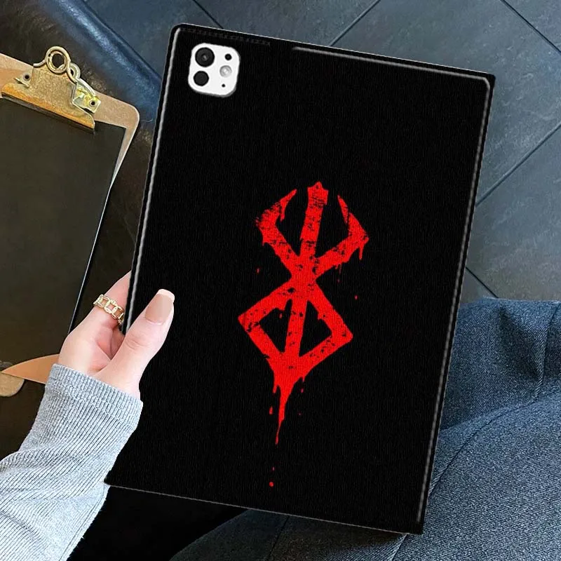 

Чехол с логотипом аниме B-Berserk для iPad Pro Air mini 7, 6, 5, 11, 10, 7, 6, 5, 13, 12,9 11 10,9 10,5 10,2 дюйма