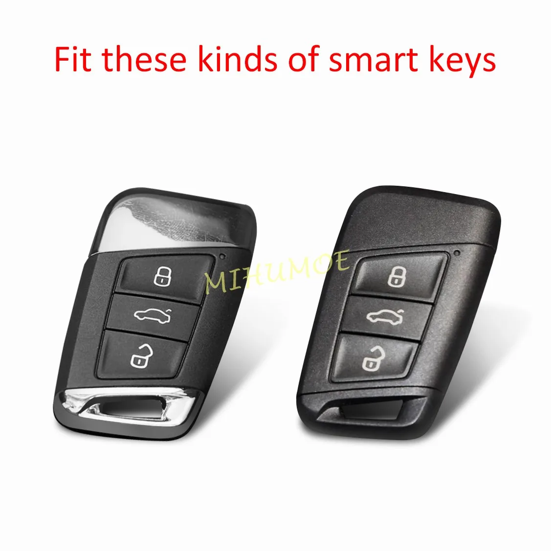 2 قطعة أسود/واضح شفاف بولي TPU سيارة مفتاح ذكي غطاء حافظة ل Volkswagen VW Passat B8 Arteon أطلس/أطلس كروس سبورت 3 أزرار