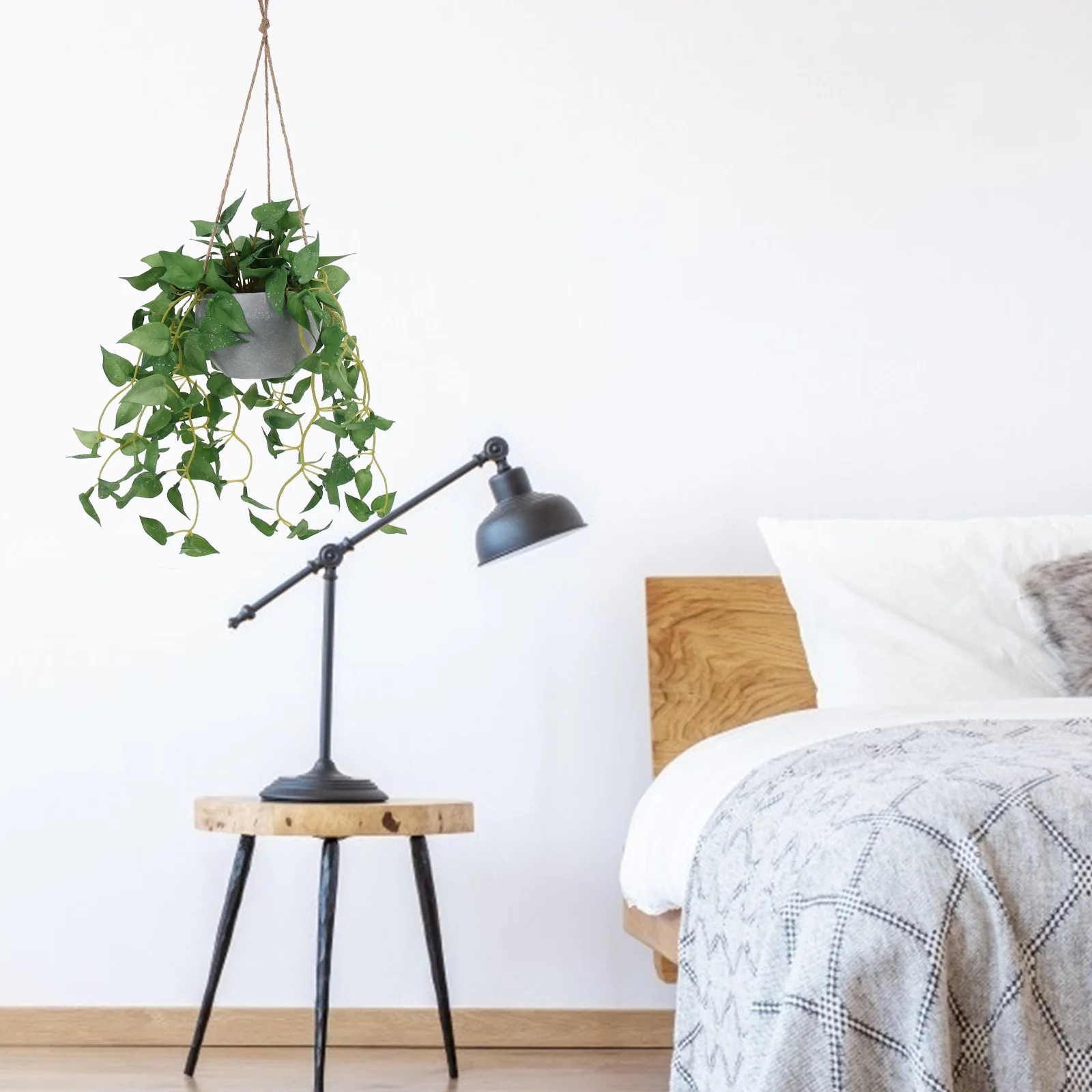 

Simulation Plant Rattan Pendant Lifelike Fake Vine Hanging Decoration Wall Mounted Plastic Plant Vine Pendant Indoor Outdoor