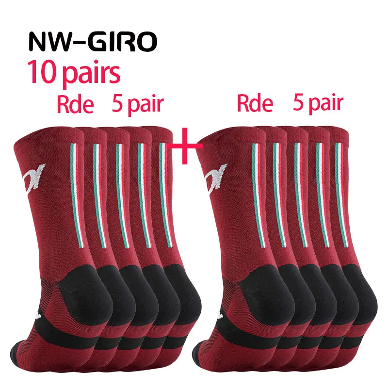 10 Paar Fahrradsocken für Herren, Krankenschwester, Kompression, Radfahren, für Damen, MTB-Schutzsocken, Strümpfe, Sportgriff, Barre-Socken – Detail 11