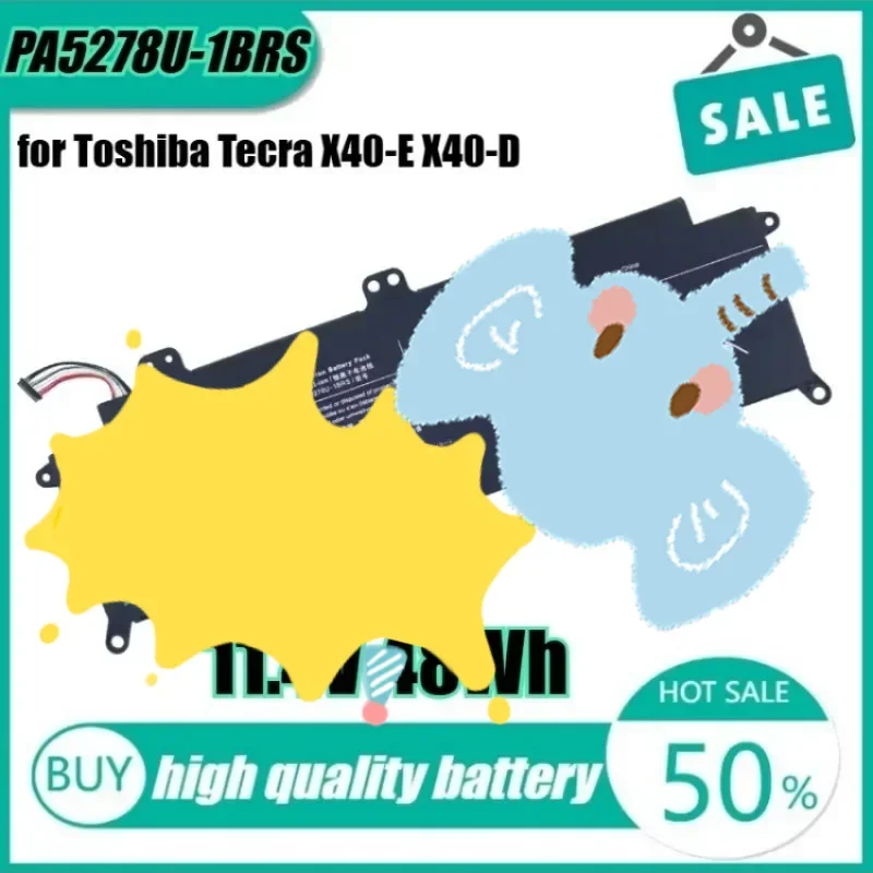 

11.4V 48Wh PA5278U-1BRS Laptop Battery for Toshiba Tecra X40-E X40-D Portege X30-D
