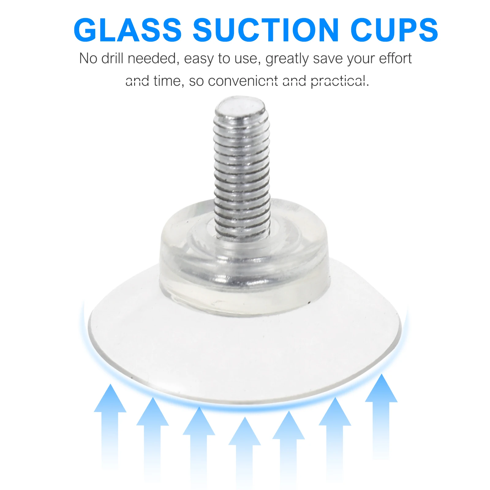 

6pcs Pvc Cups Transparent Glass niture Anti-Collision Hanger Pads Adjustable Stick Easily No Screws Required For Bathroom