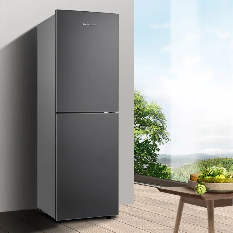 Geladeira Frestec 265L com economia de energia, sem gelo, design durável, perfeito para cozinhas familiares, escritórios e apartamentos