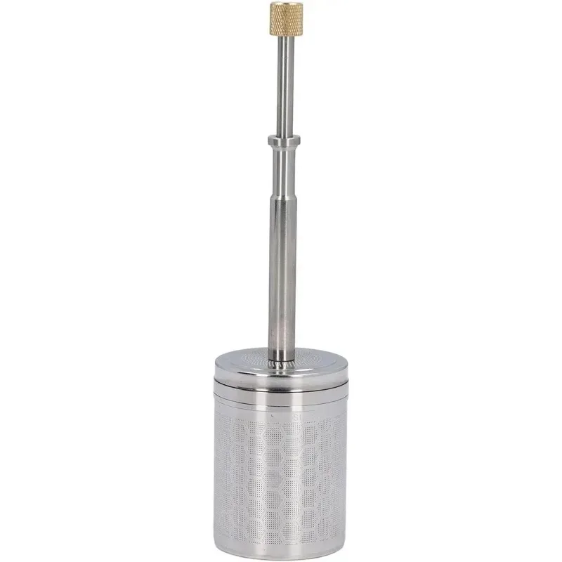 Coffee Infuser Press Type Portable Stainless Steel Micro French Press Filter for Home and Travel Brew Plunger